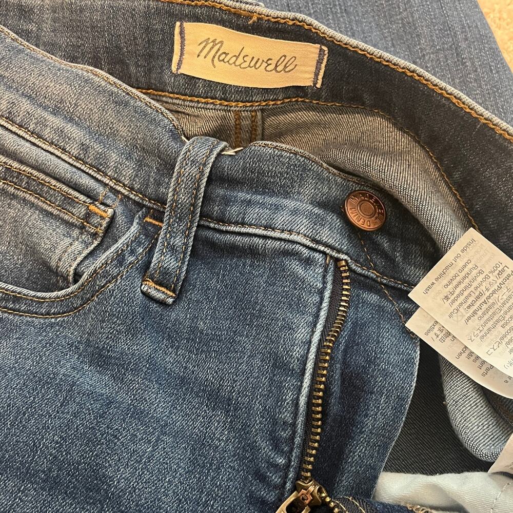 Madewell 10" Roadtripper High Rise Skinny Jeans Blue Size 28 - Picture 8 of 8